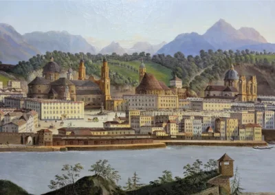 Gemälde im Salzburg Museum zeigt Ansicht von Salzburg
